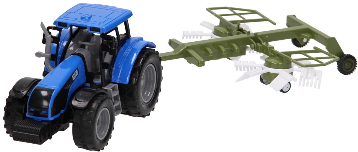 Tractor met hooiwagen 1:32