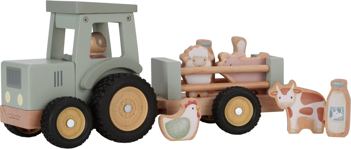 Little dutch - tractor met trailer fsc - little farm