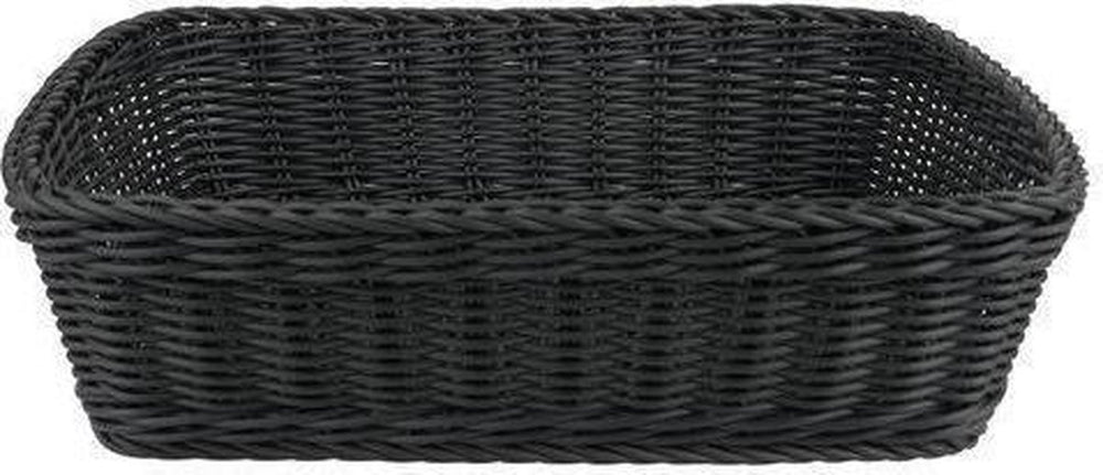 Westmark saleen - mand - kunststof - rechthoek - 40 x 32 cm - zwart - 1 stuk