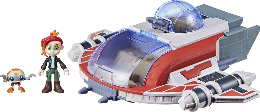 Hasbro star wars the crimson firehawk - ruimteveer voor 3+ jaar - young jedi adventures