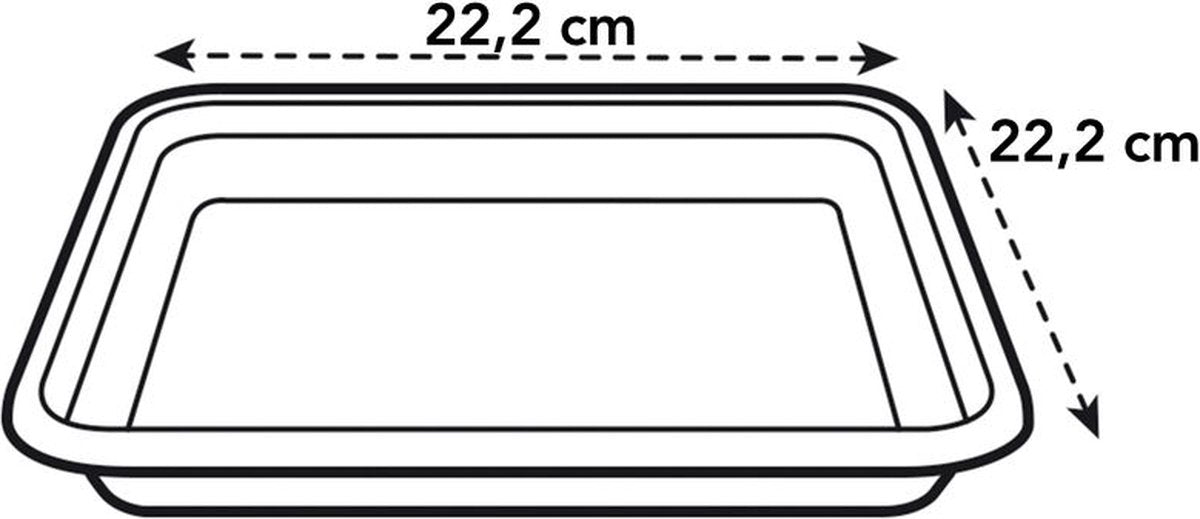 Elho loft urban schotel vierkant 22 - schotel voor buiten - ø 22.0 x h 3.1 cm - antraciet