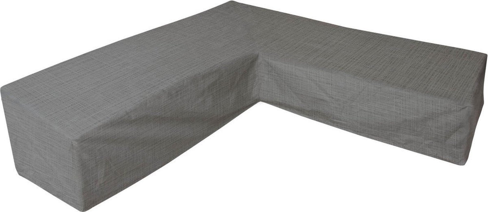 Eurotrail waterdichte hoes voor l vormige loungeset, hoekbank, cantonic 225x225x100 70 cm, grijs