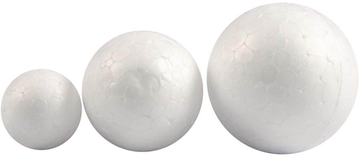 Creativ Company Styrofoam balls white, 12 pcs.