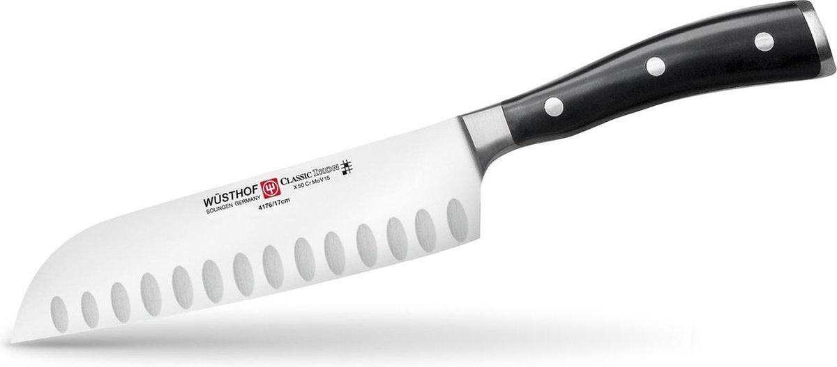Wusthof - classic ikon santoku met kuiltjes 17 cm
