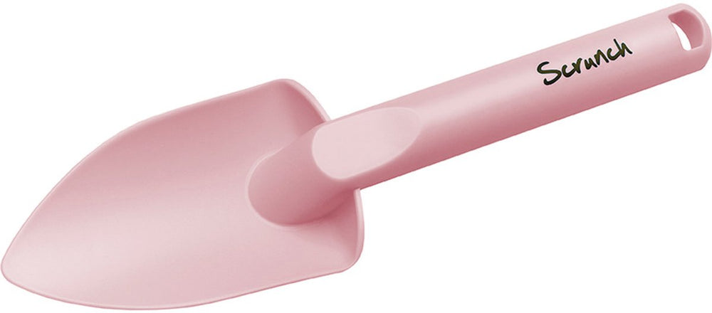 Scrunch : spade oud roze 20.8x5.8cm, met rubberen handgrepen, in pp, 12m+