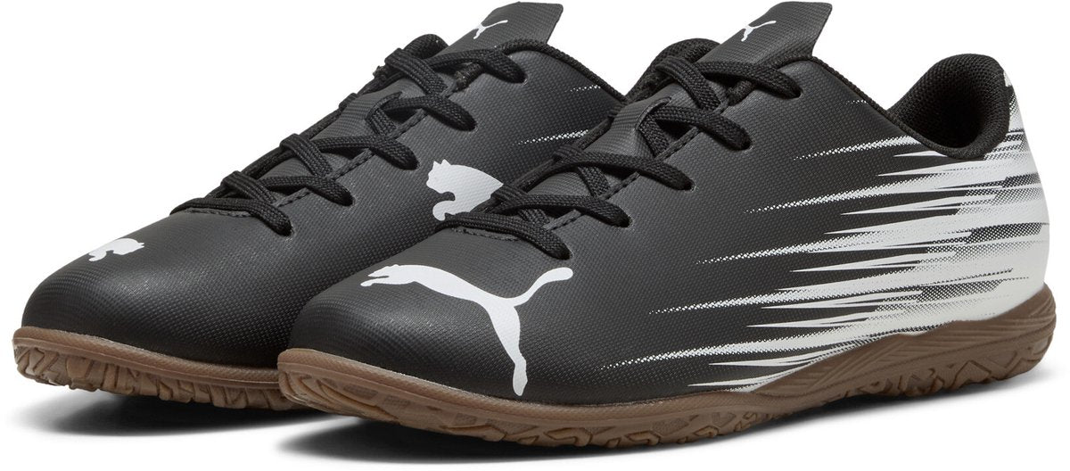 Puma attacanto ii it jr unisex sportschoenen - black- white