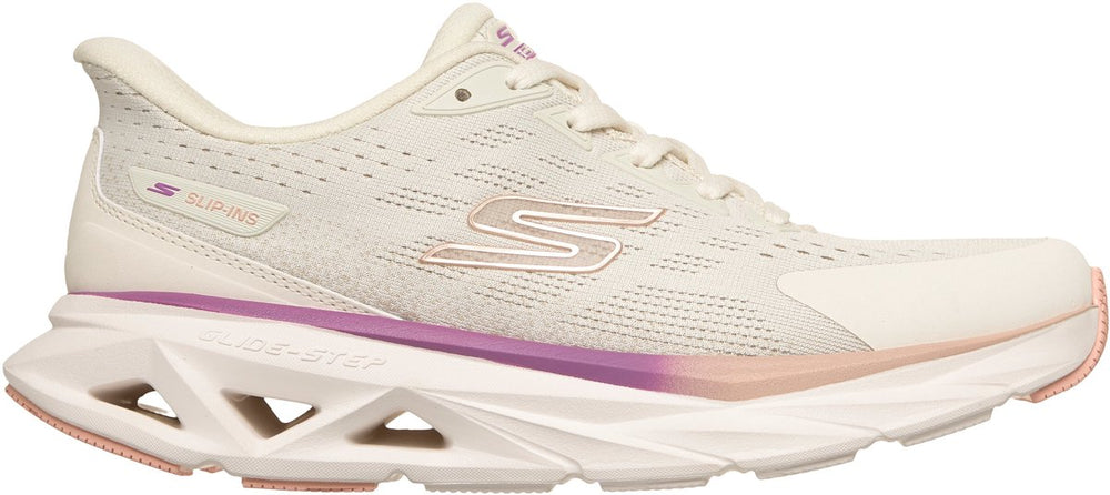 Skechers glide-step vortex dames sportschoenen - naturel