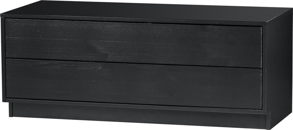 Woood finca tv meubel - grenen - zwart - 40x100x40