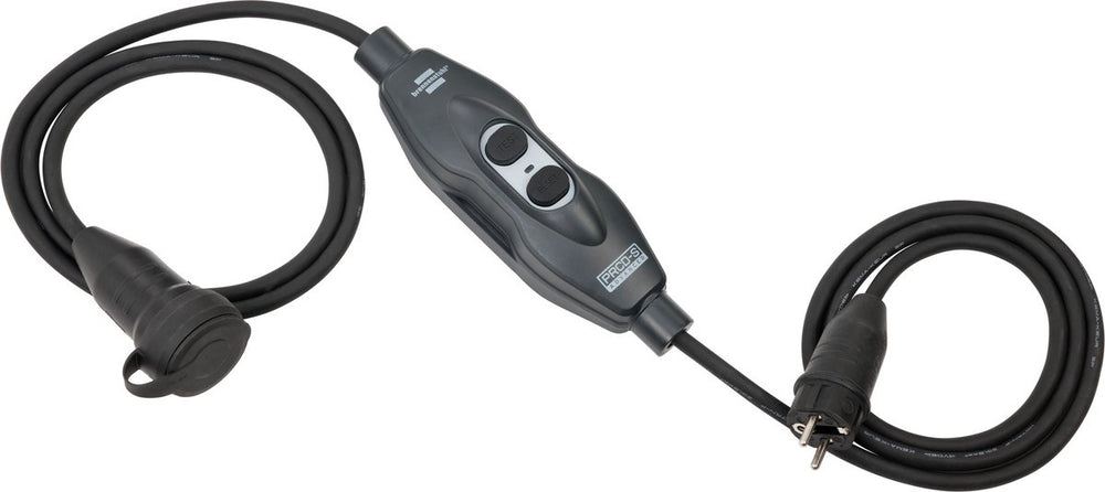 Brennenstuhl professional prcd-s advanced met beschermende adapterkabel van 3m voor gebruik op bouwterreinen en permanent buitengebruik ip44 (mobiele persoonlijke bescherming met oliebestendige rubberen kabel h07rn-f 3g1.5, conform dguv 203-006)