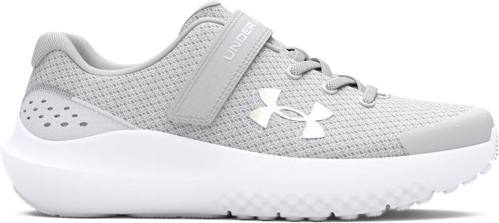 Under armour ua gps surge 4 ac-gry meisjes sportschoenen - halo grijs - wit - iridescent
