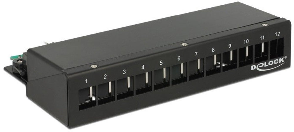 DeLOCK Keystone Desktop Patchpaneel 12 Poorten