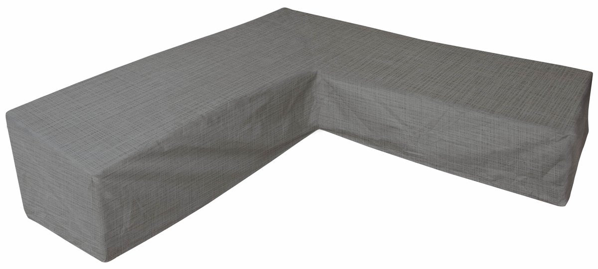 Eurotrail waterdichte hoes voor l vormige loungeset, hoekbank, cantonic 225x225x100 70 cm, grijs
