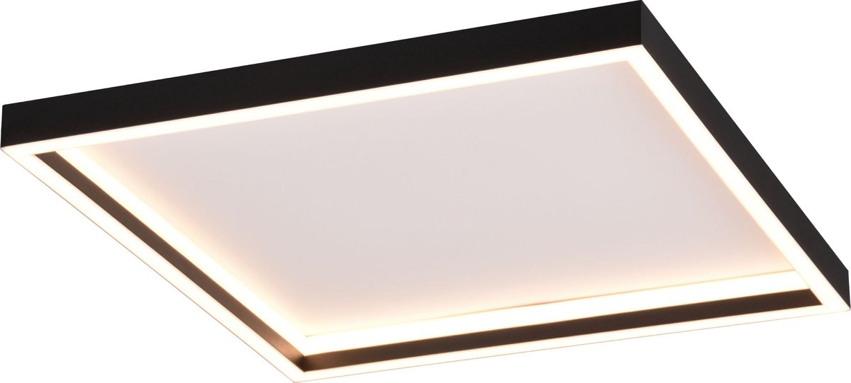 Rl live your light reality rotonda - plafondlamp - zwart mat - incl. 1x smd 20 w - wand- en plafondmontage