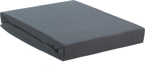 Beddinghouse - jersey-stretch - topper hoeslaken - 80x220 cm - koel grijs