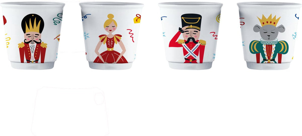 Bialetti bialett set 4 mokken - nutcracker