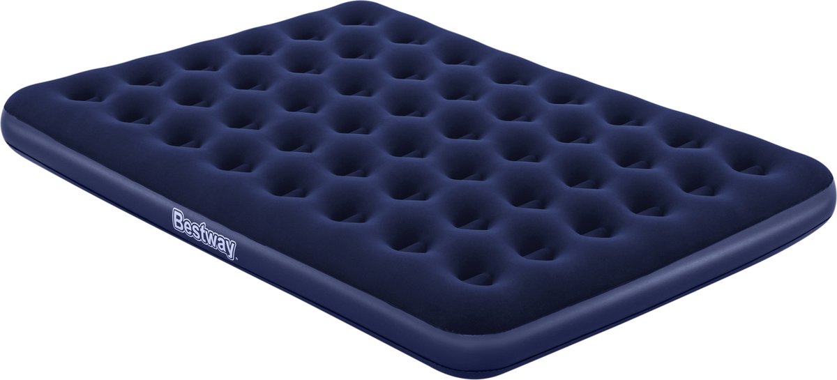 Bestway inflatable flocked airbed 203x152x22 cm 67003 blauw 203 x 152 x 22 cm