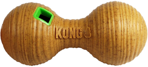 Kong bamboo feeder dumbbel voerbal 20,5x8,5x8,5 cm one size