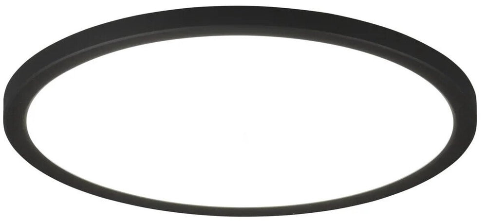 Rl live your light reality aureo - plafondlamp - zwart mat - incl. 1x smd 18 w - dimbaar met schakelaar - niet dimbaar