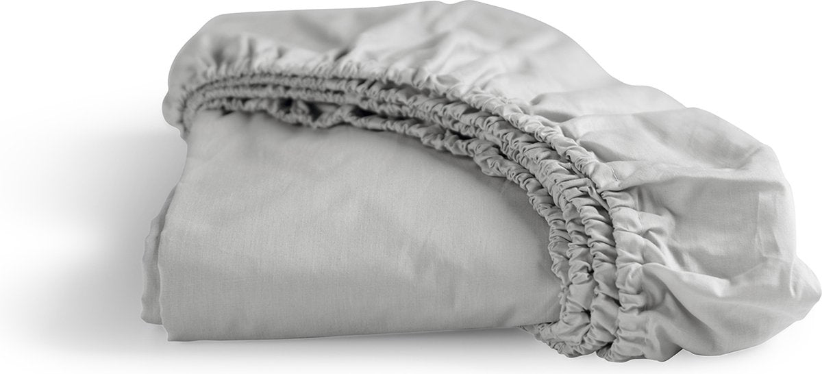 Cinderella - weekend - hoeslaken - geschikt voor boxspring - 100% katoen - 90x200 cm- tot 25 cm matrashoogte - lichtgrijs