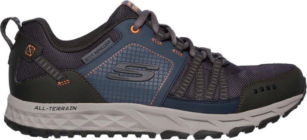 Skechers escape plan heren wandelschoenen - donkerblauw oranje