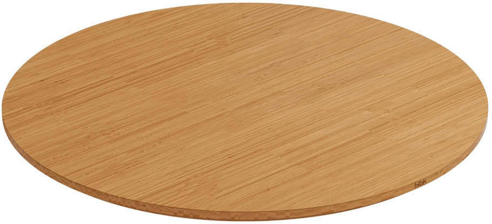 Höfats bowl opzetplank 70 maak van de bowl-vuurkorf een bijzettafel: antislip en stabiel dankzij de inkeping, gemaakt van massief bamboe met een uv-bestendige coating