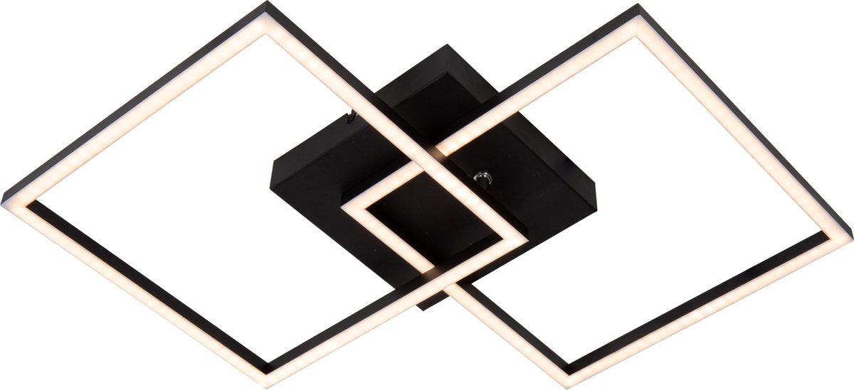 Lucide arianne - plafonnière (plafondlamp) - led - cct - 1x23w 2700k 4000k - zwart