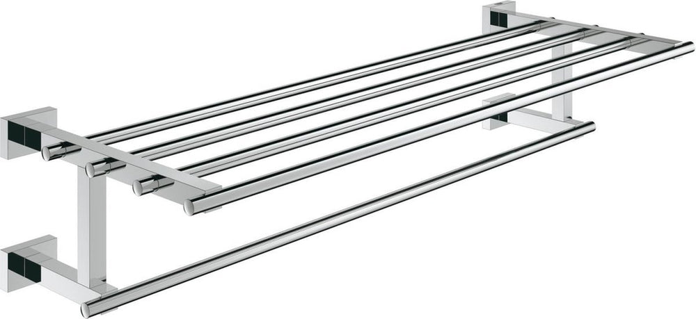 Grohe essentials cube handdoekhouder met rek voor meerdere handdoeken - 600 mm
