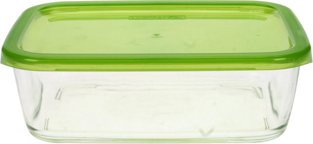 Luminarc keep n box - bewaarbox glas - 197cl - rechthoek turquoise