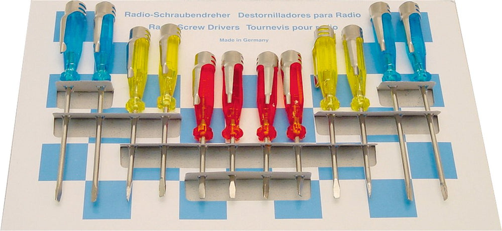 Carpoint fittingschroevendraaierset metalen clip à 12st
