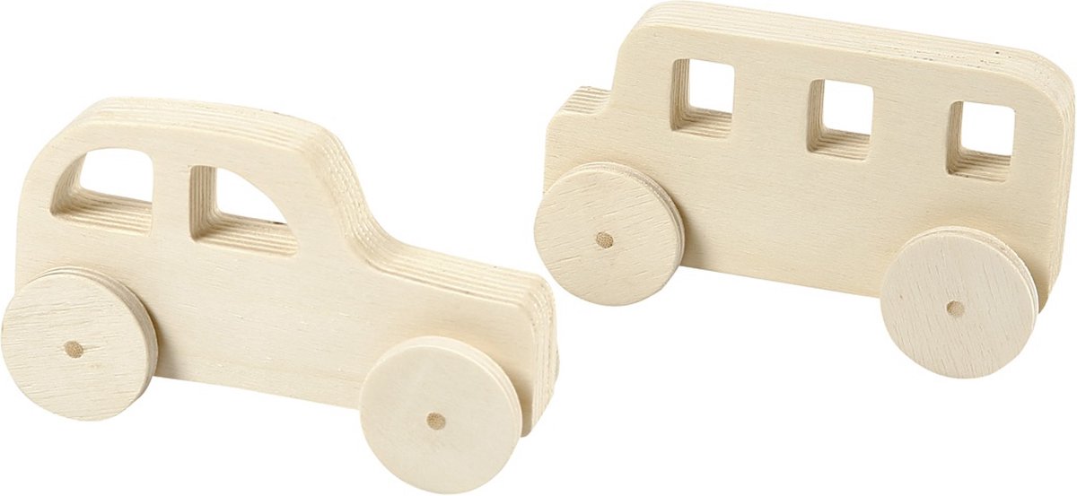 Creatief bedrijf houten auto's, 2st.