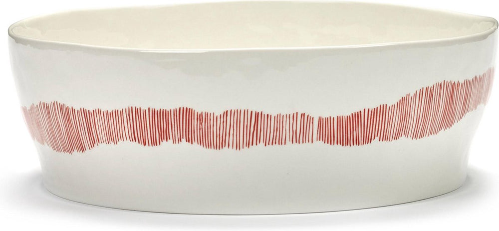 Serax - ottolenghi feast - saladeschaal - wit rood - 28 ø