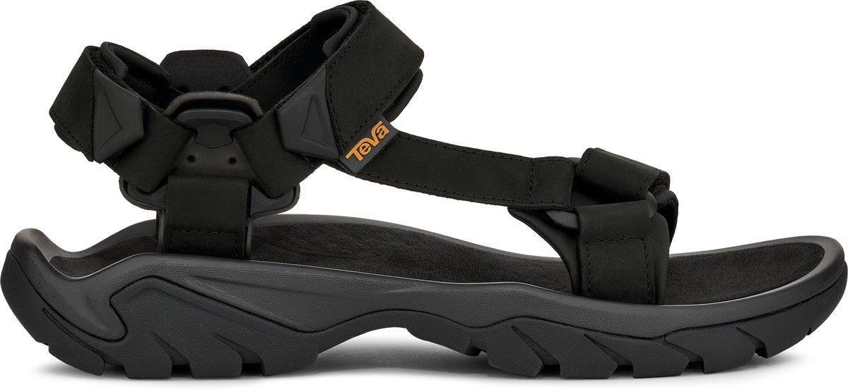Teva m terra fi 5 universal leren heren sandalen - zwart - phantom