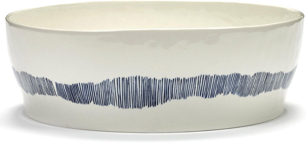 Serax - ottolenghi feast - saladeschaal - wit blauw - 28 ø