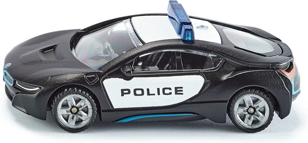 Siku bmw i8 us-police politieauto 8 cm staal zwart wit (1533)