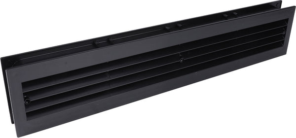 Starx deurventilatierooster - 455 x 90 mm - zwart