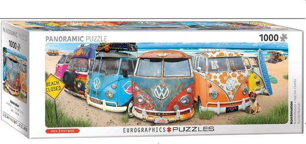 Eurographics volkswagen - kombination - 1000 stukjes 96×32cm (b×h) - panorama legpuzzel