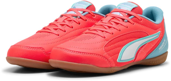 Puma truco iv jr unisex sportschoenen - ultra red- white-dusty aqua-intense mint 38