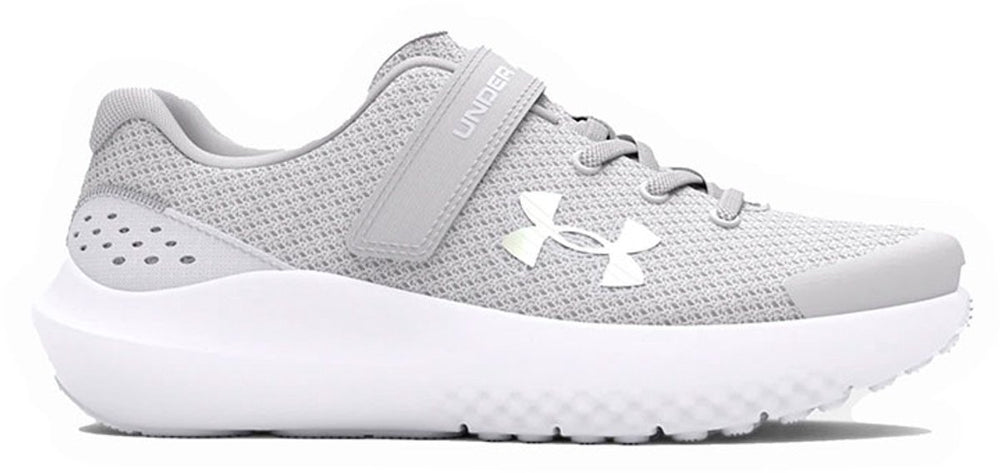 Under armour ua gps surge 4 ac-gry meisjes sportschoenen - halo grijs - wit - iridescent