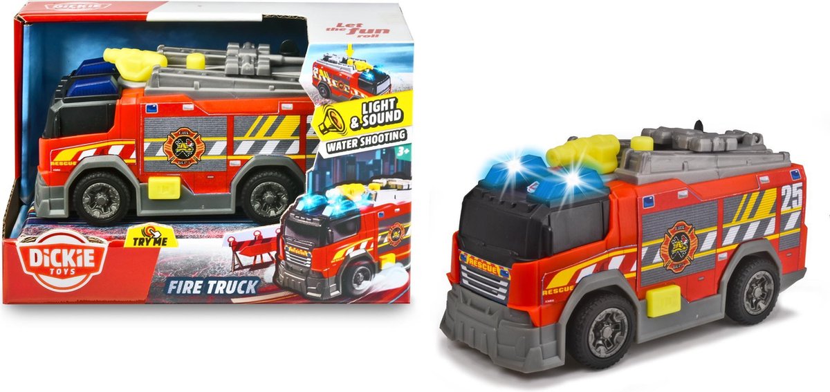 Dickie brandweerwagen met licht en geluid