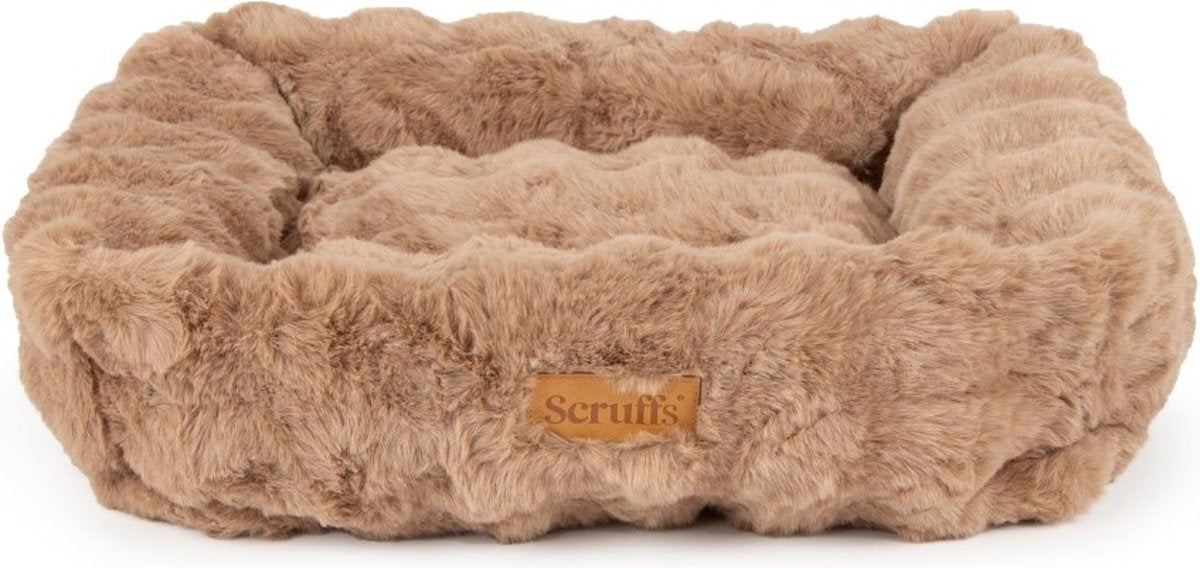 Scruffs - alpine box bed - hondenmand - taupe - x-large 90 x 70 cm