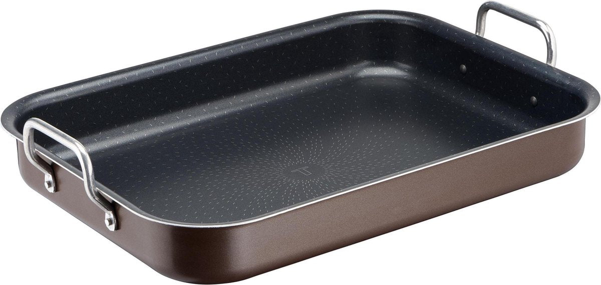 Tefal kookgerei tefal succes professionele braadslede met handgreep 27x37cm