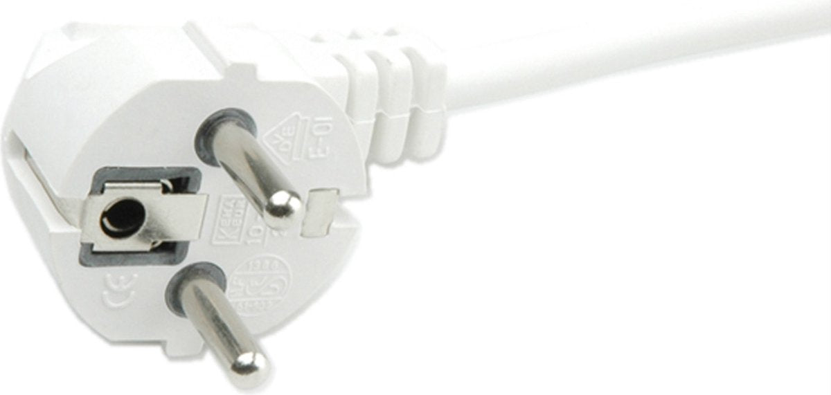 Value 3-voudige stekkerdoos met schakelaar, wit, 10 m