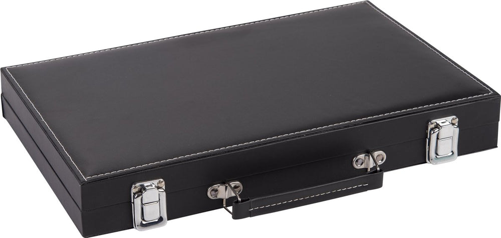 Spelbackgammon in koffer zwart 