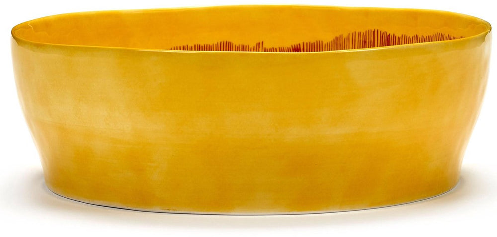 Serax - ottolenghi feast - saladeschaal - geel rood - 28 ø
