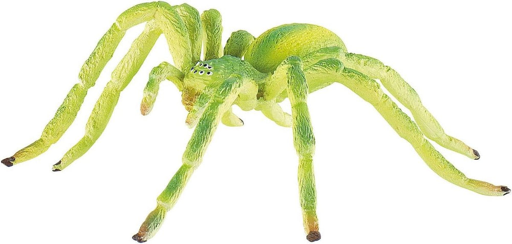Bullyland 68455 – speelfiguur groene jagerspin – ca. 10,8cm – levensecht en detailrijk vormgegeven – ideaal als educatief speelfiguur, decoratie of klein cadeautje voor kinderen vanaf 3 jaar