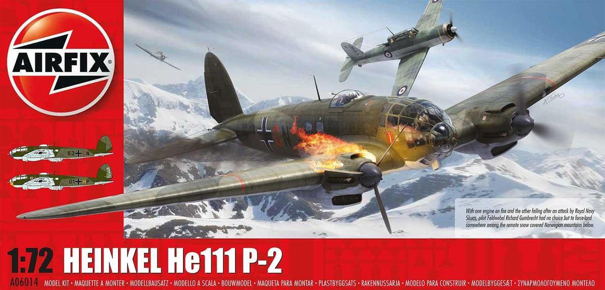 Airfix modelbouwpakket auto - 06014 heinkel he.111 p-2 plastic - 1:72 - modelbouw