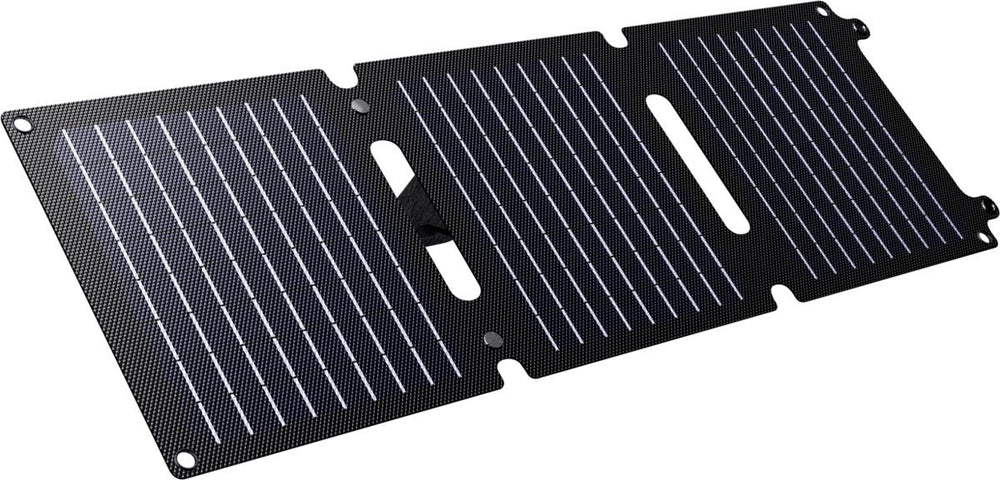 Trust zuny 20w draagbaar zonnepaneel – mobiele solar oplader voor smartphone, tablet powerbank - zwart