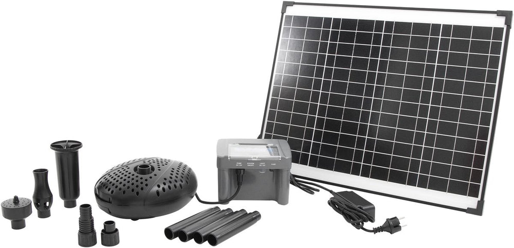 Ubbink - solarmax 2500 - fonteinpomp op zonne-energie - met eigen accu - vijverpomp