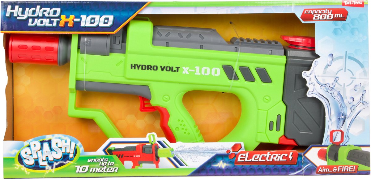 Spat elektrisch waterpistool x-100 knal weg