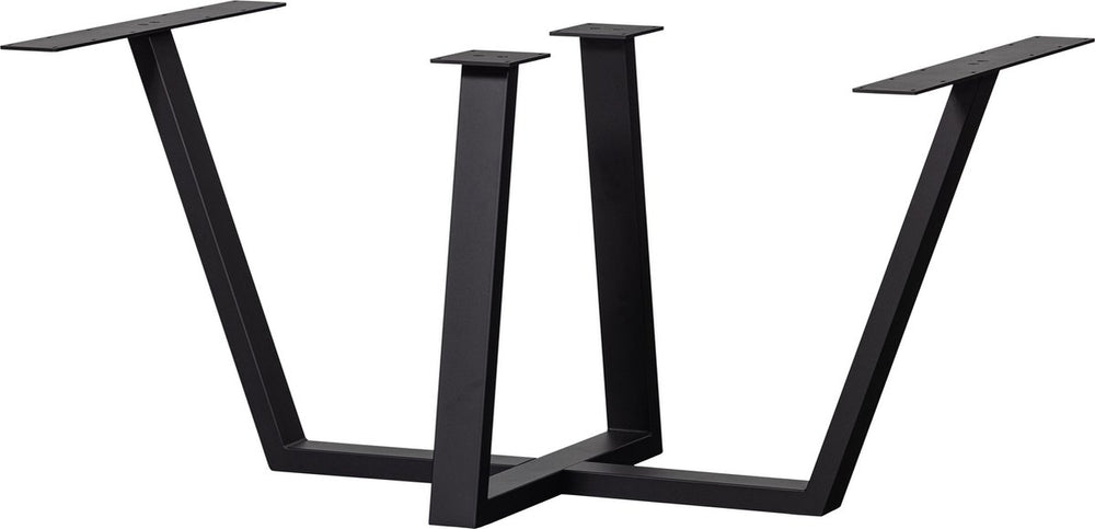 Woood tablo tafelpoot - metaal - zwart - 73x147x71